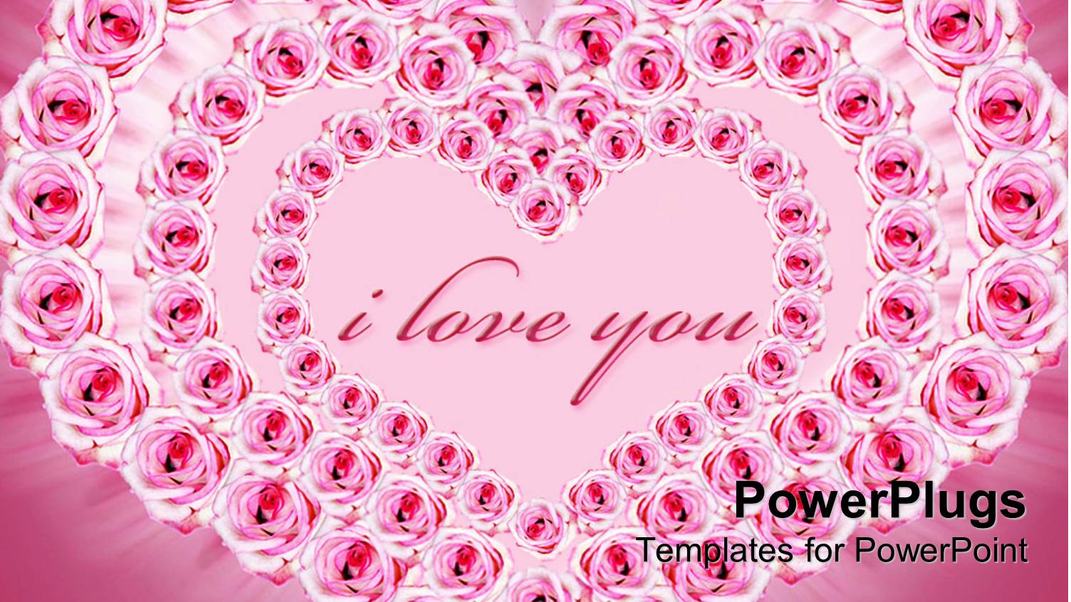 Pretty Heart Shaped Formation of Pink Roses on a Pink Background