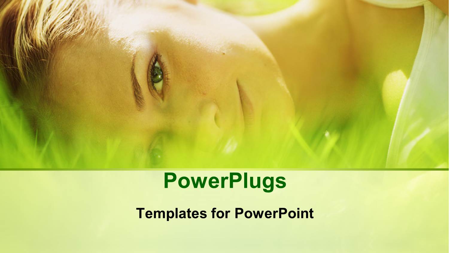 a Pretty Lady Lying Down on a Grass Field