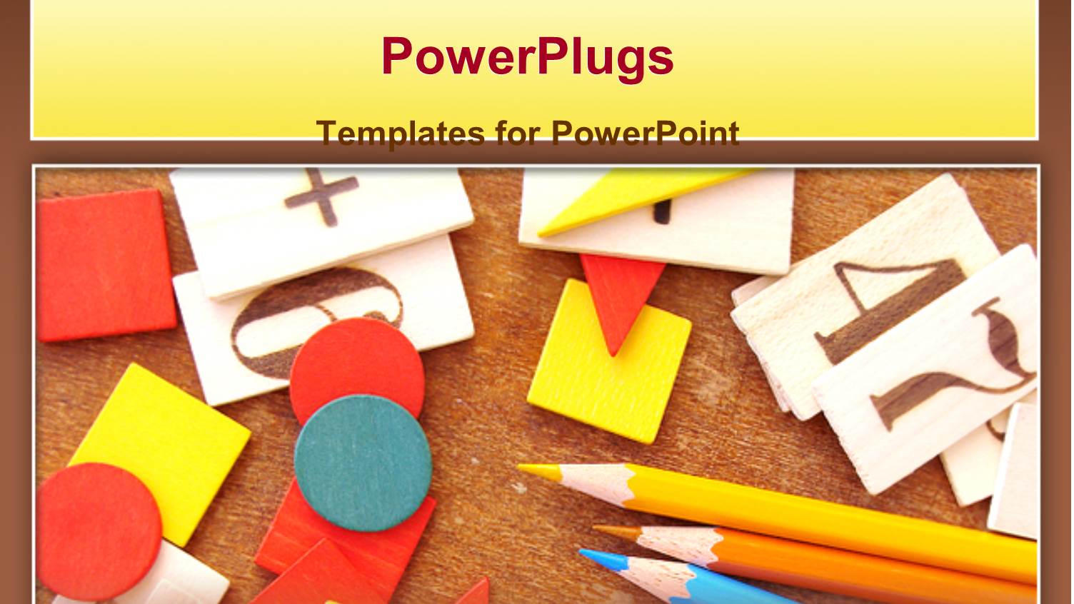 Primary Education Learning Materials, Colored Pencils and Number Boards