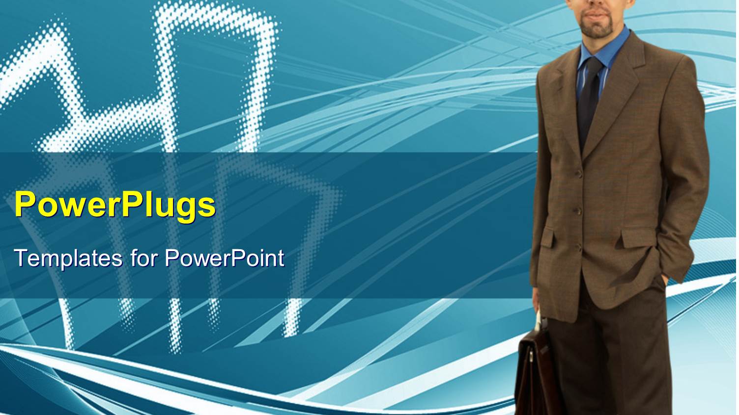 a Professional with a Bluish Background