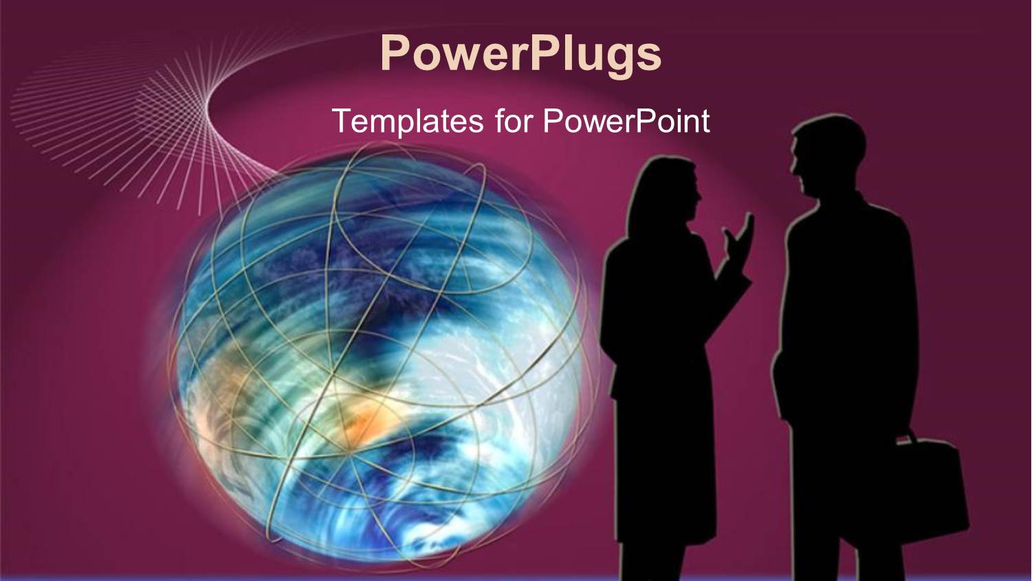 a Professional Couple with Globe in the Background