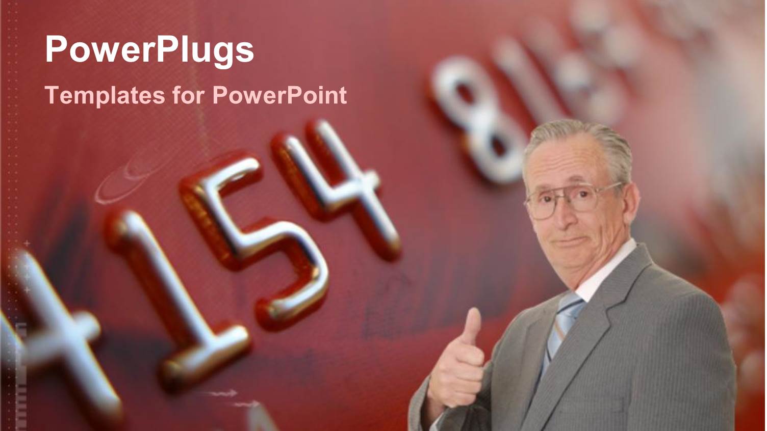 a Professional with a Credit Card in the Background