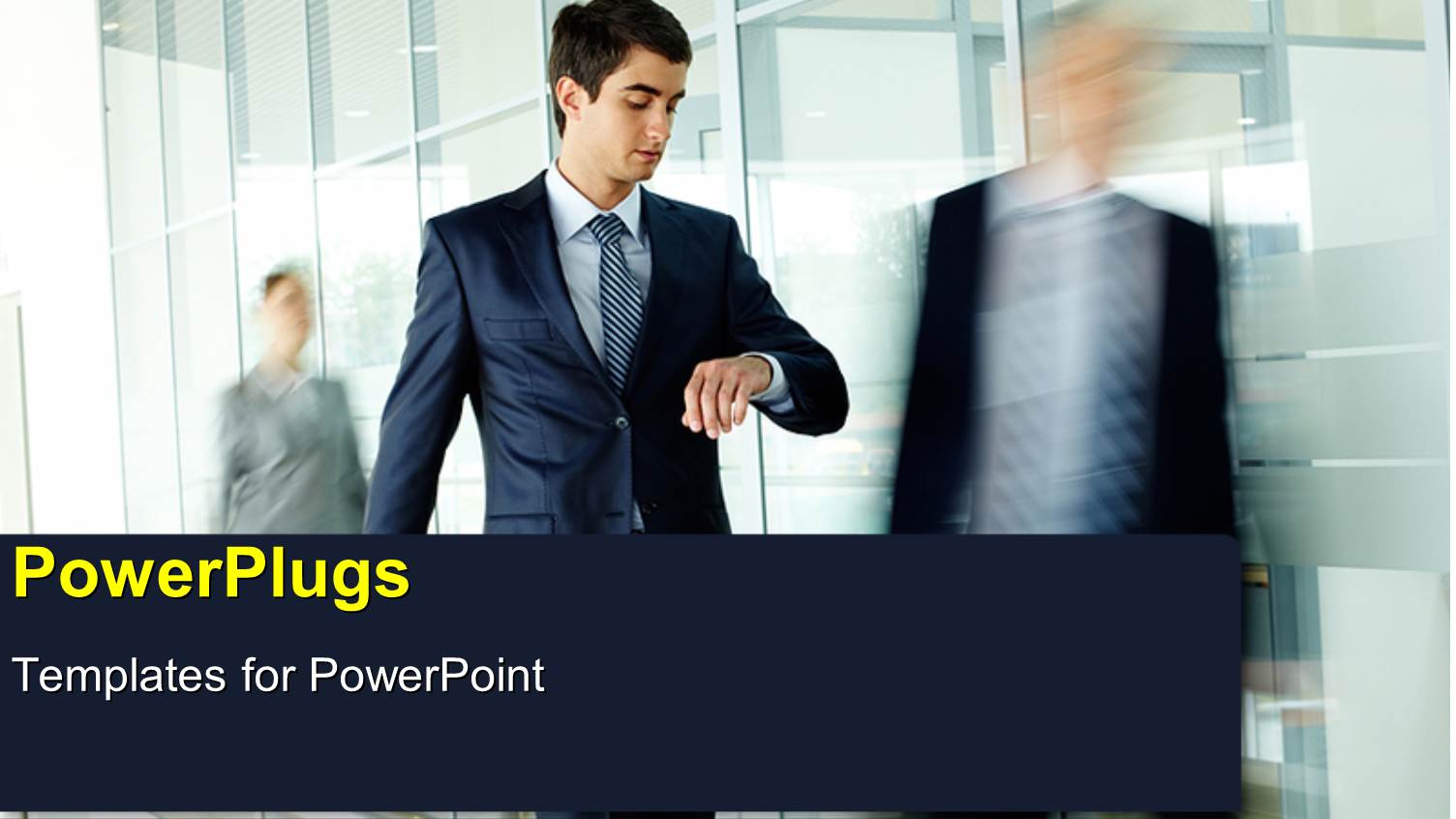 a Professional with Glass Building in the Background