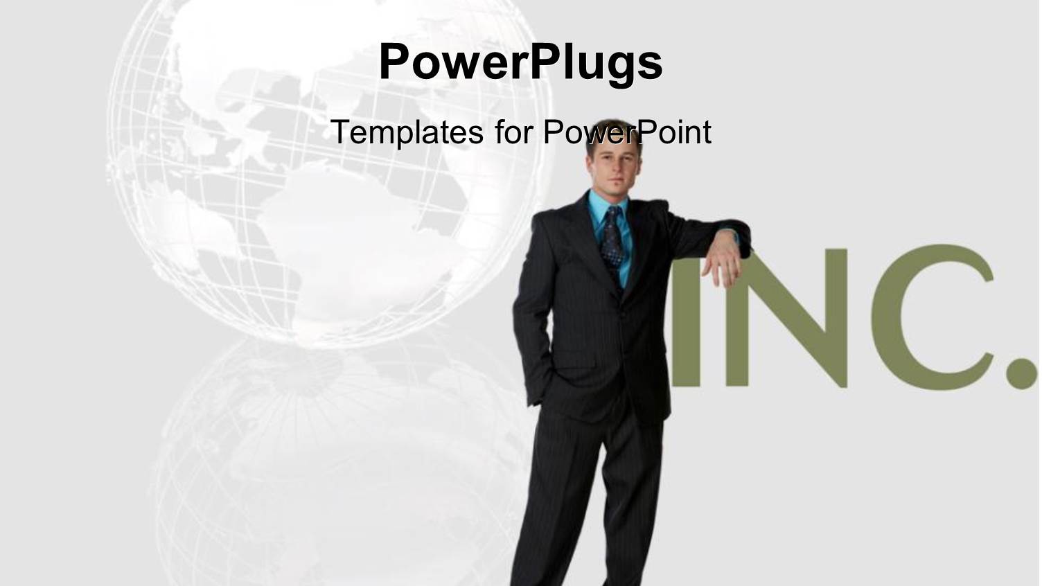 a Professional with a Globe in the Background