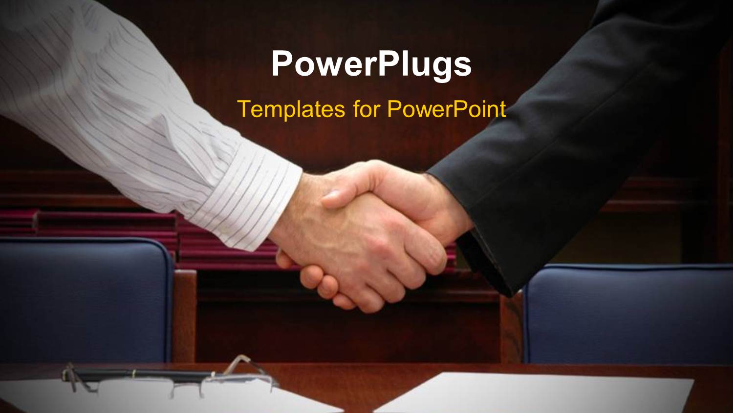 a Professional Handshake with Blackish Background