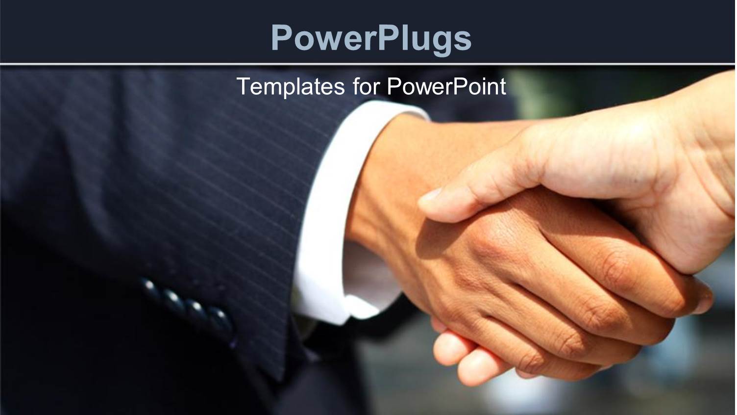 a Professional Handshake with Blurred Background