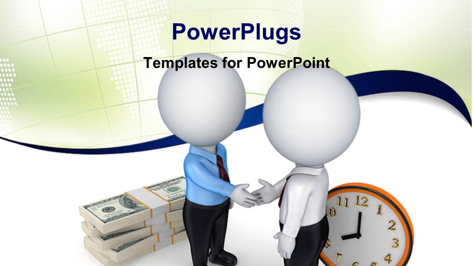 a Professional Meetup with a Number of Dollar Bundles in Background