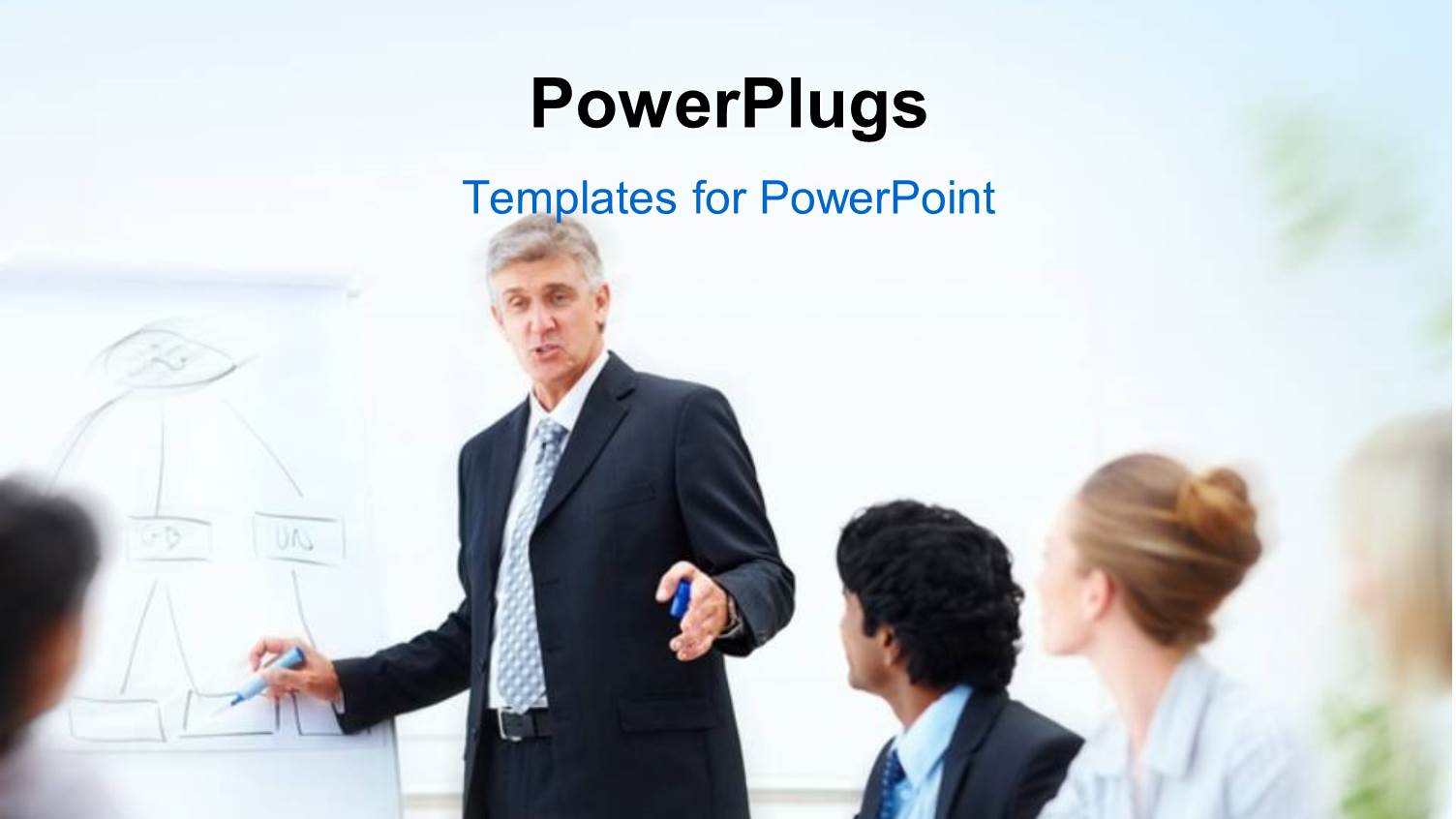 a Professional in an Office with Blurr Background