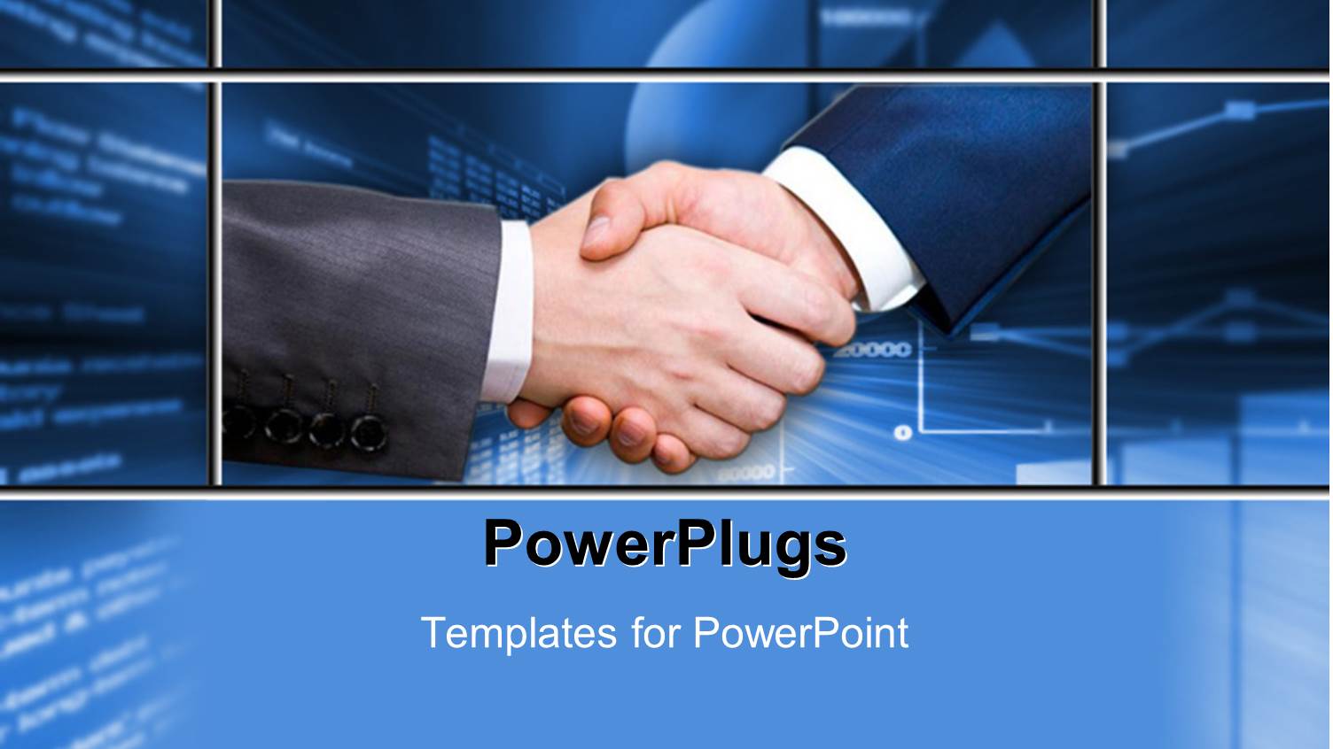 a Professional Shake Hand with Bluish Background