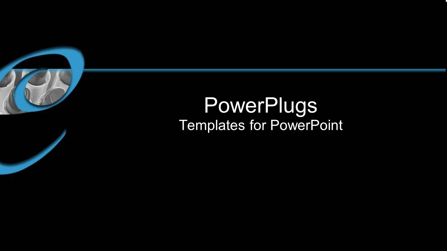 Pure Black Background with Hint of Turquoise Color