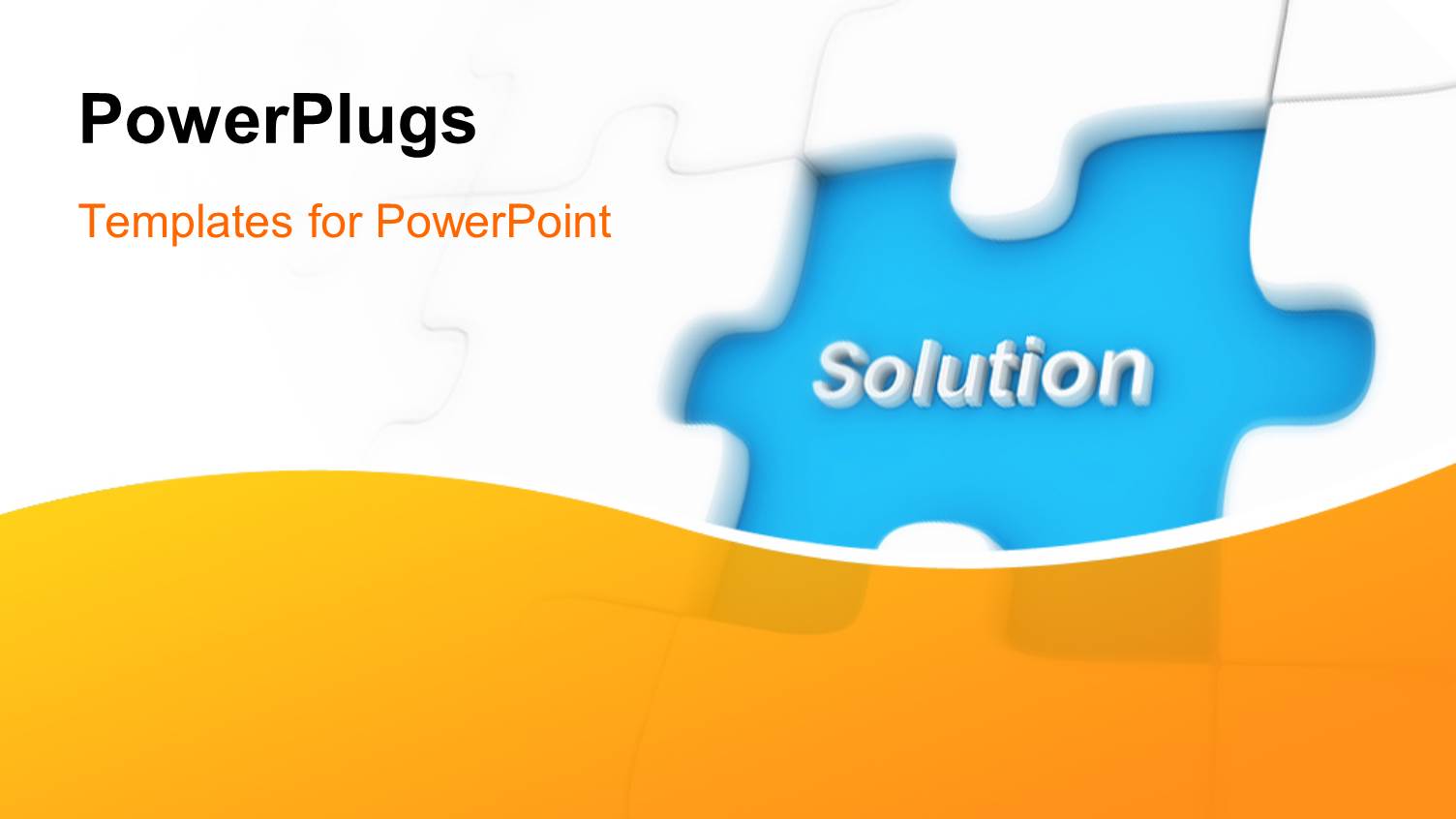 White Jigsaw Puzzle with Missing Piece and 3D Word Solution