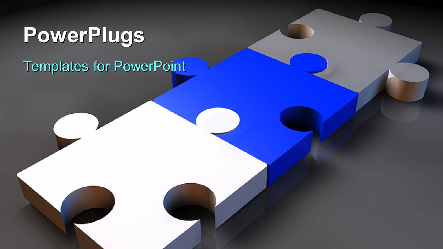 a Number of Puzzle Pieces with Greyish Background