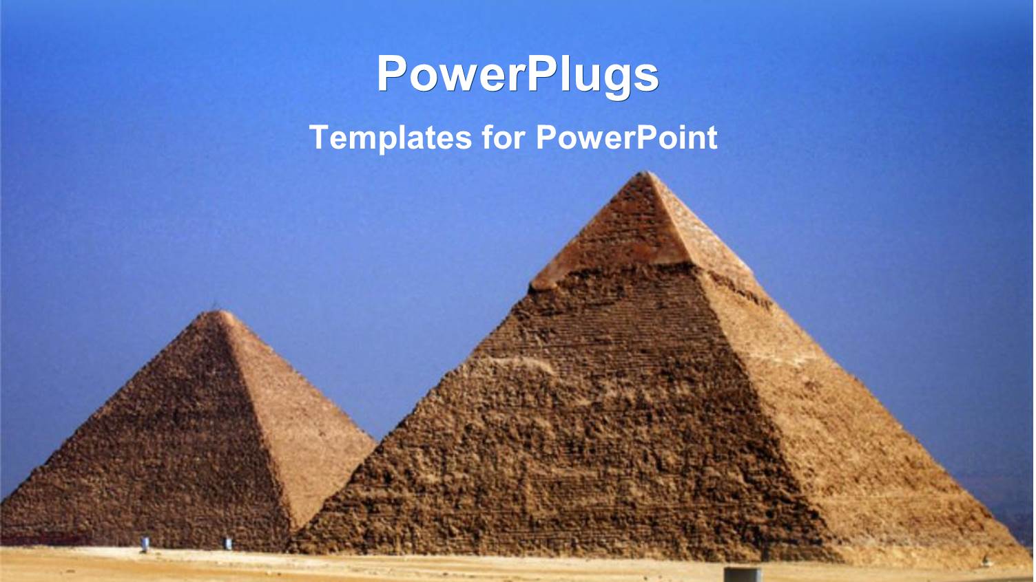 the Pyramids of the Egypt with Sky in the Background