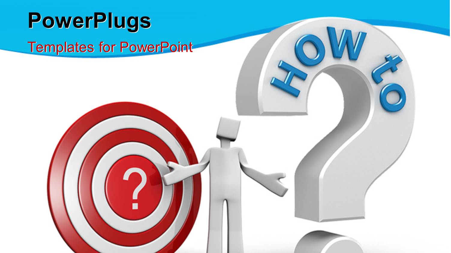 a Question Mark with a Dartboard and White Background