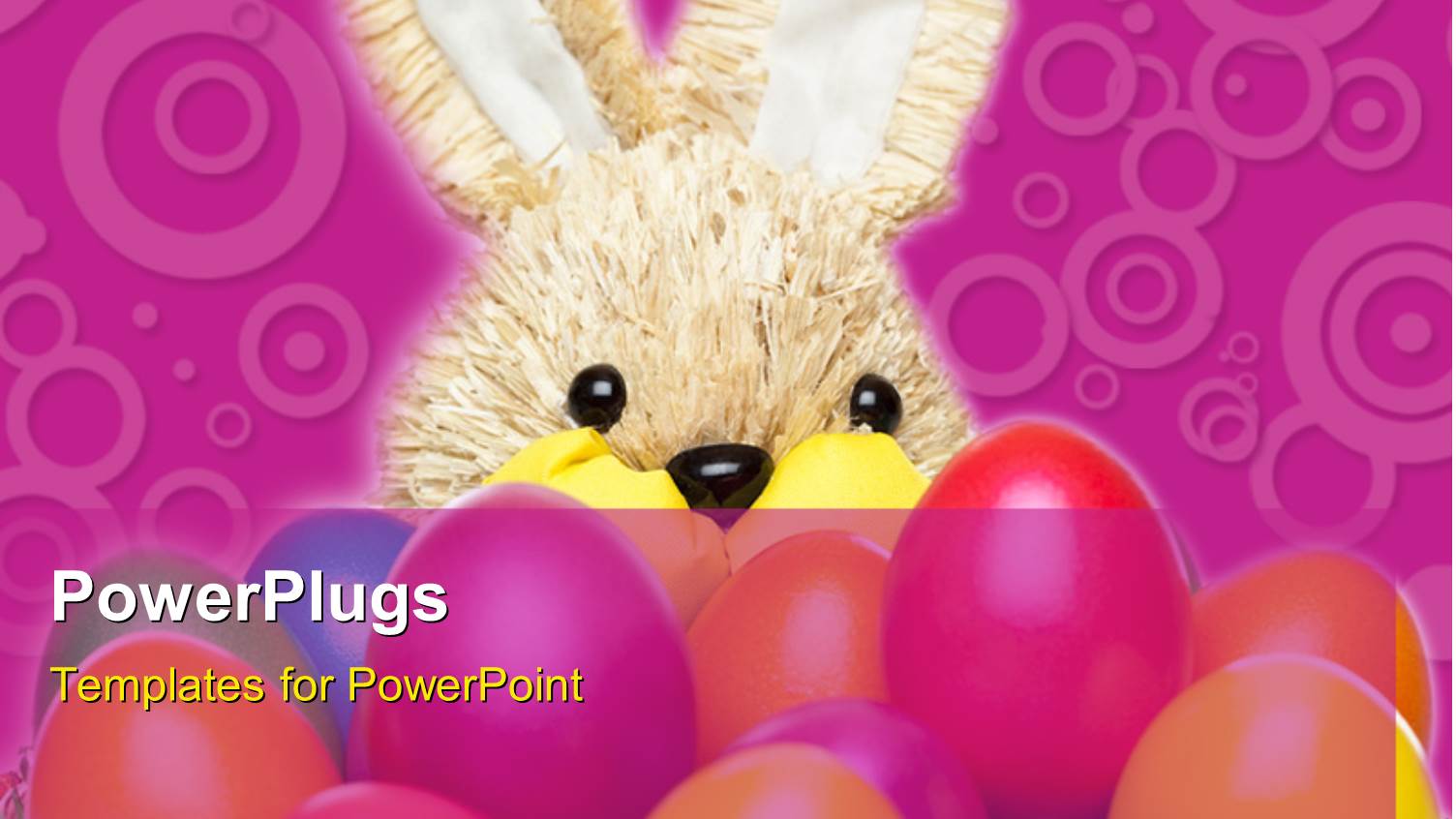 a Rabbit with a Lot of Colorful Balloons and Purple Background