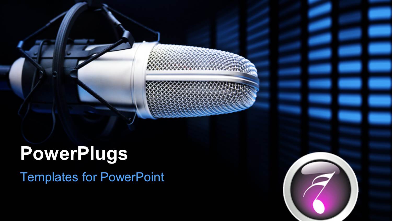 a Radio Mike Along with Music Signature