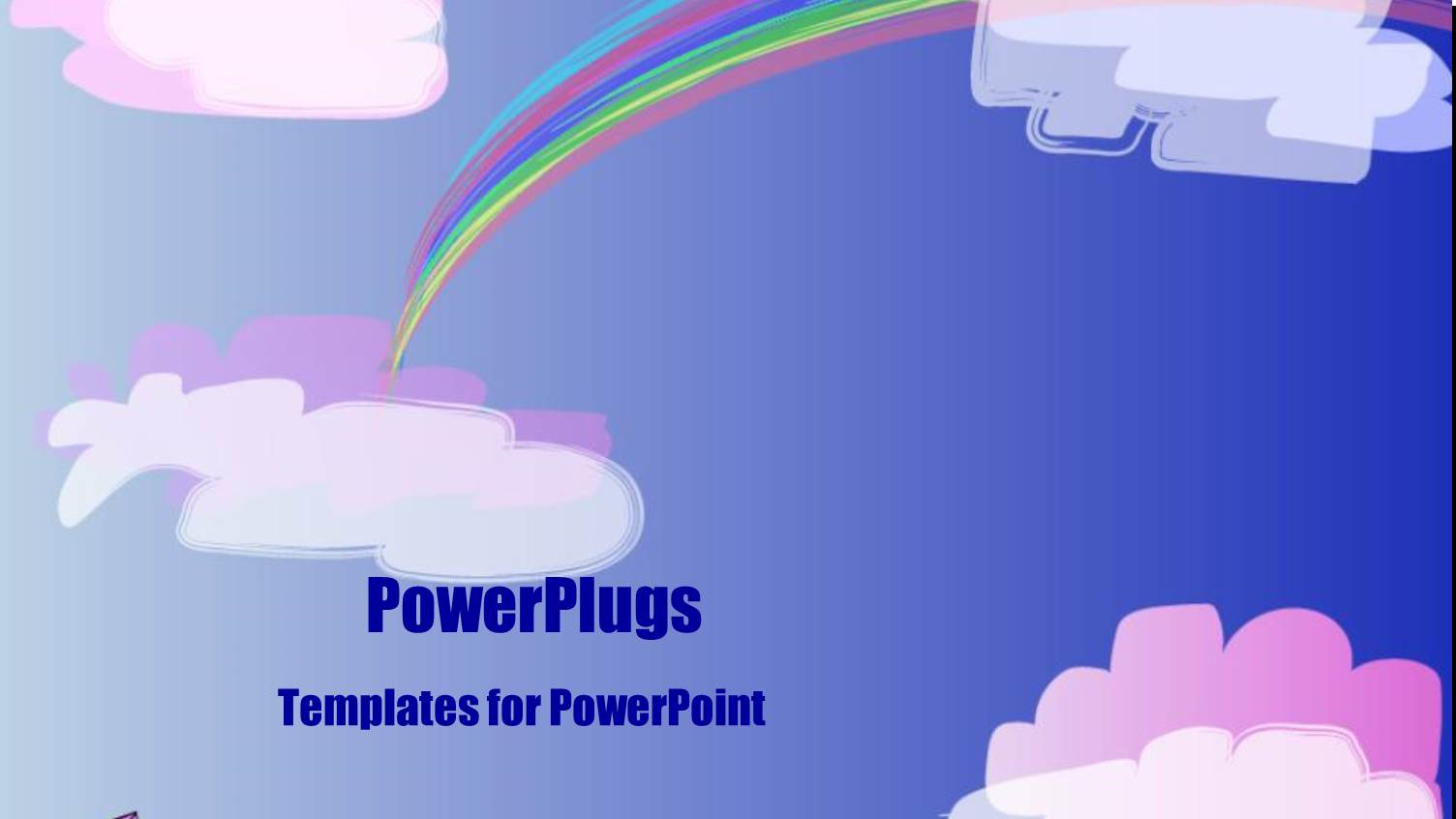 a Rainbow and Clouds in the Sky