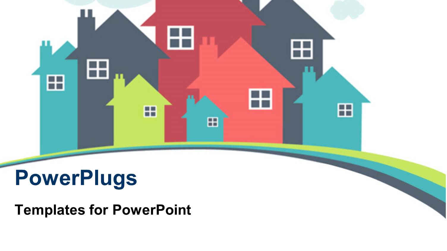 a Real Estate Depiction with House Illustration in Different Colors