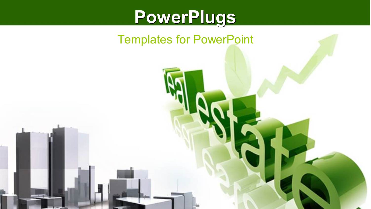 Real Estate Economy Trend Concept Depiction Improving Upwards with White Color