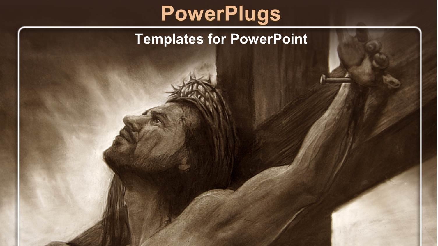 the Realistic Painting of Jesus Being Crucified