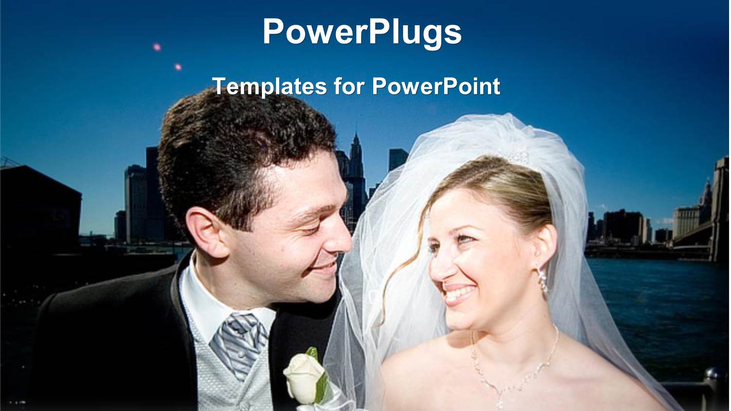 Recently Married Bride and Groom Looking Happy Together