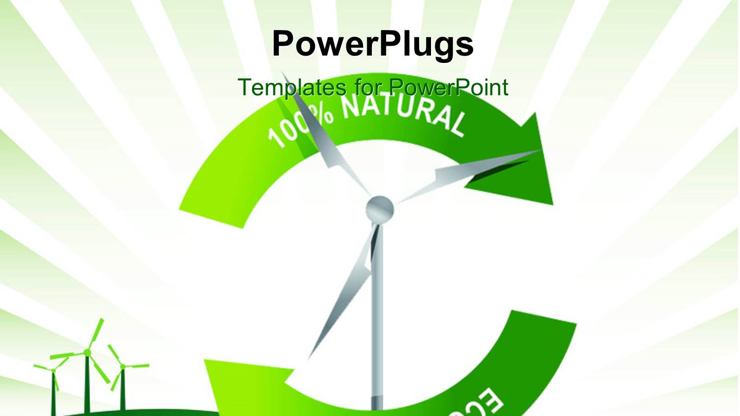 Recycle Wind Turbine with Keywords and Green Curves
