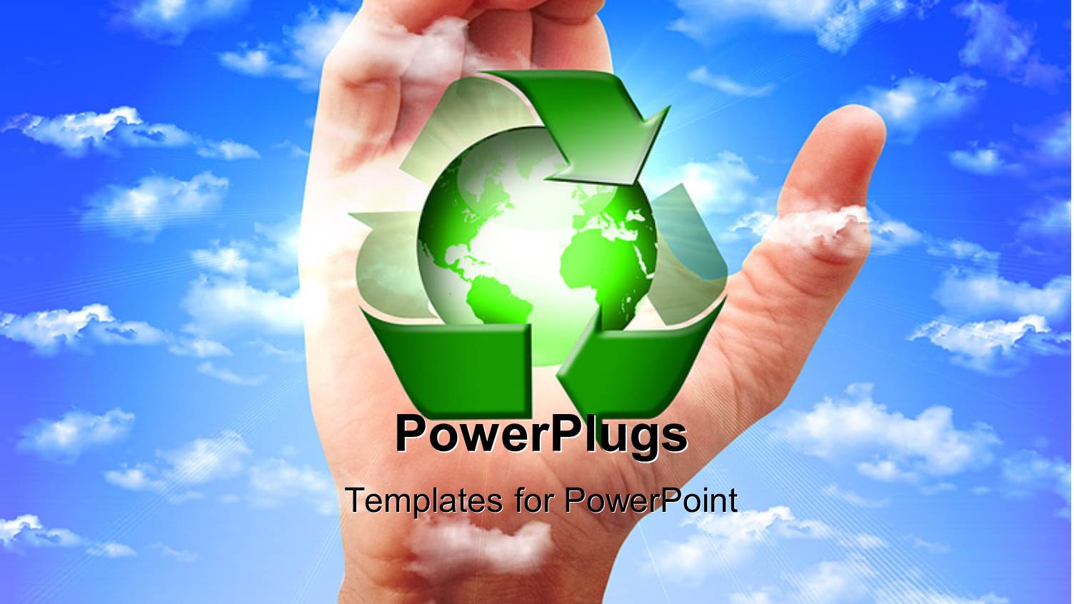 Recycling Concept to Save Earth ,  with Sky