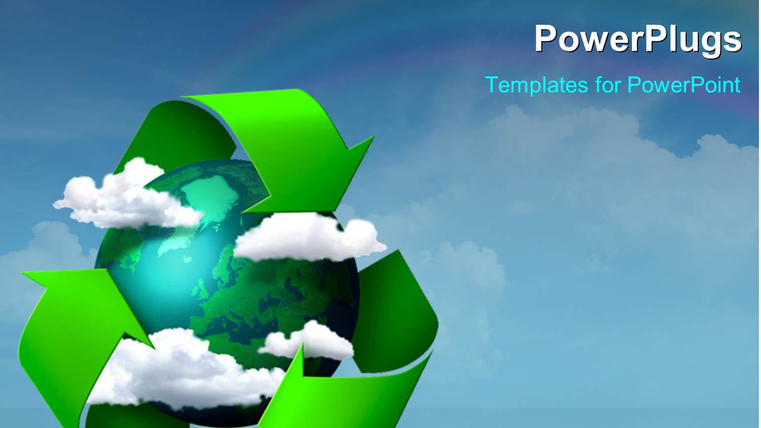 a Recycling Sign with a Globe