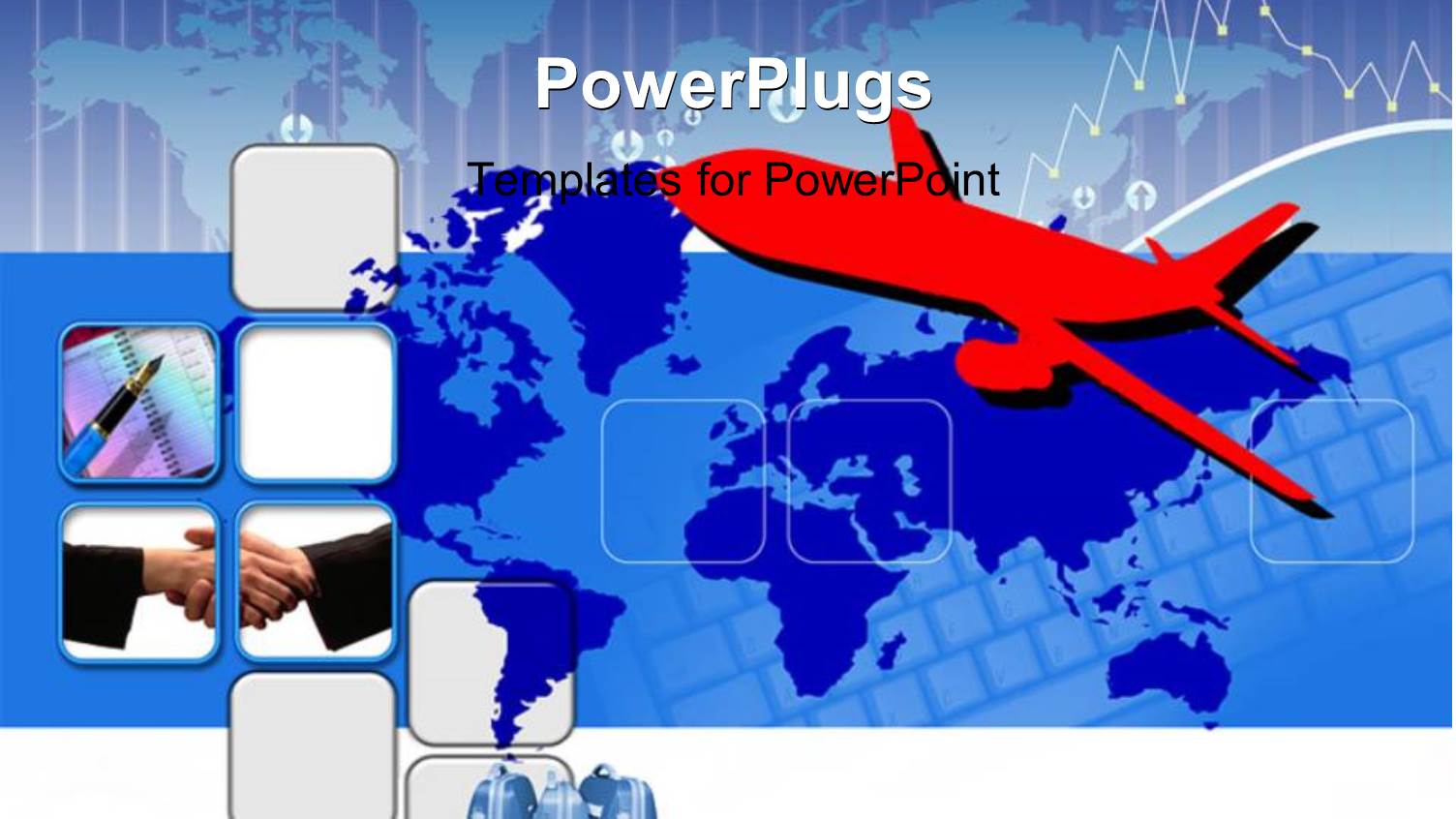 a Red Airplane Flying Over a Blue World Map