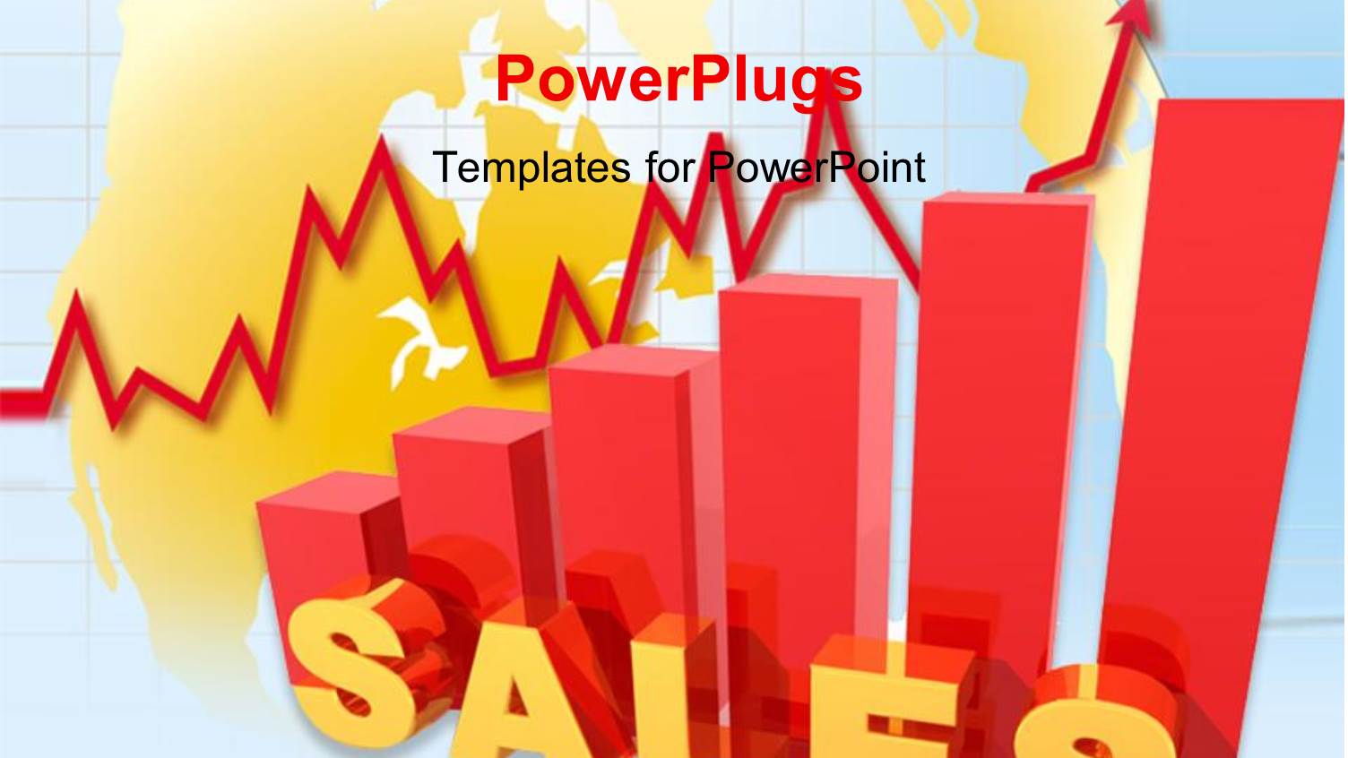 a Red Bar Chart with a Text that Spell Out the Word 