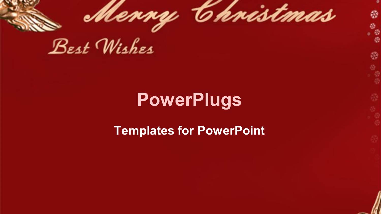 Red Christmas Card Written Merry Christmas and Best Wishes