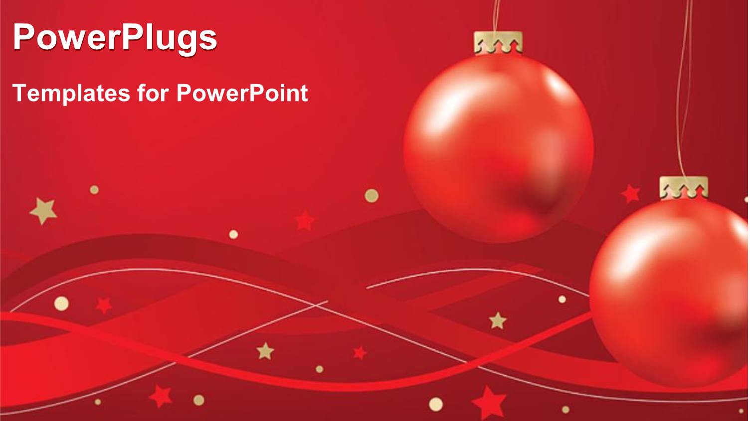 Red Christmas Tree Holiday Ornaments on a Red Background