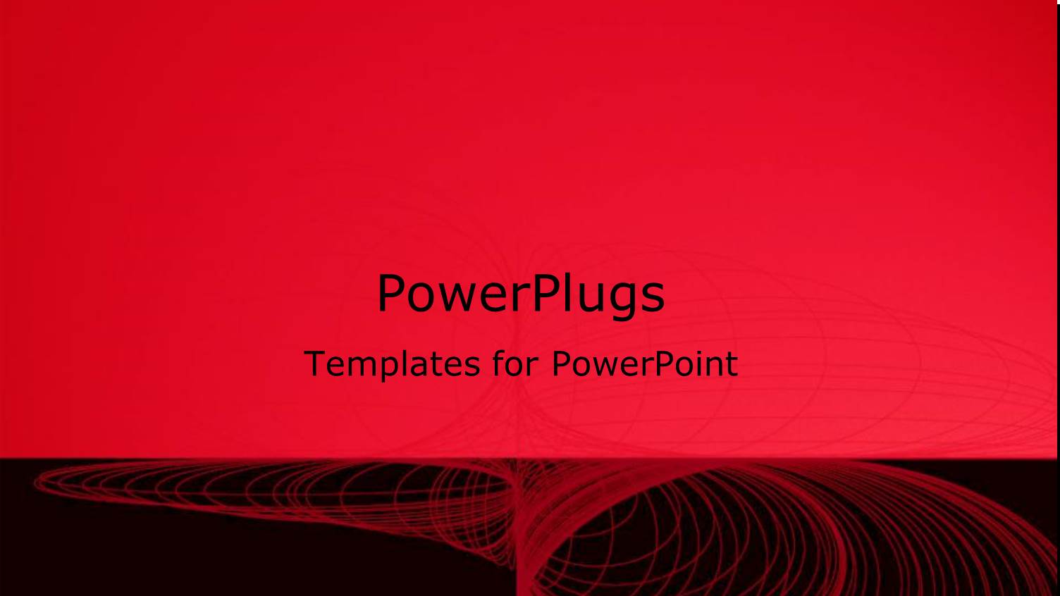 Red Circled Lines Forming Tunnel on Black Background with Red Background on Top