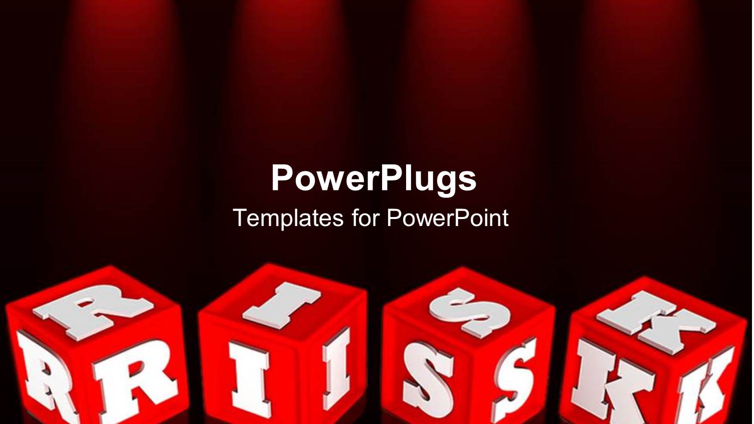 Red Colored Alphabet Learning Blocks with White RISK Text