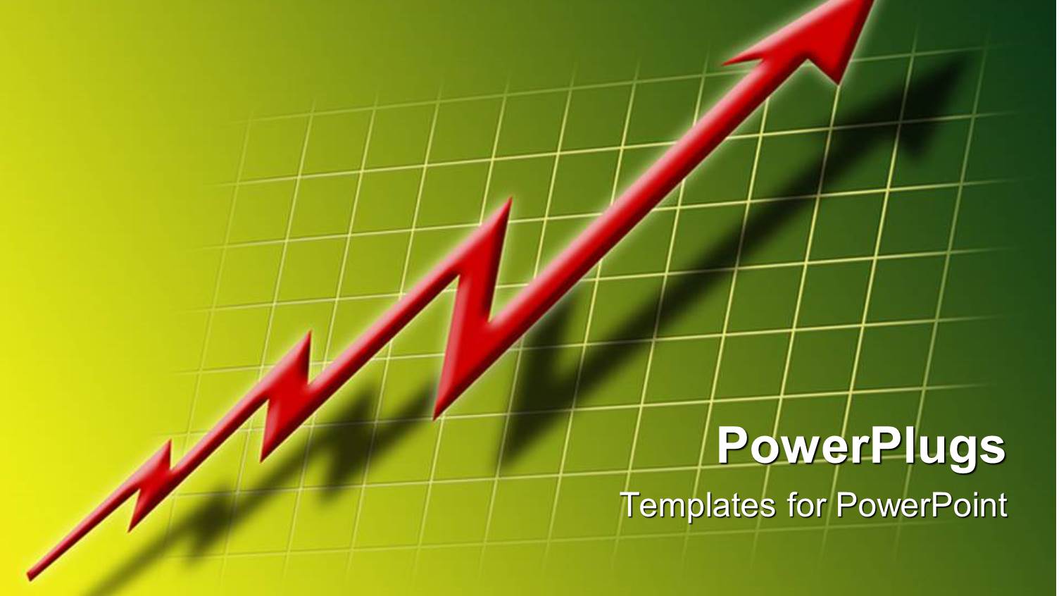 a Red Colored Zigzag Arrow on a Green Checked Surface