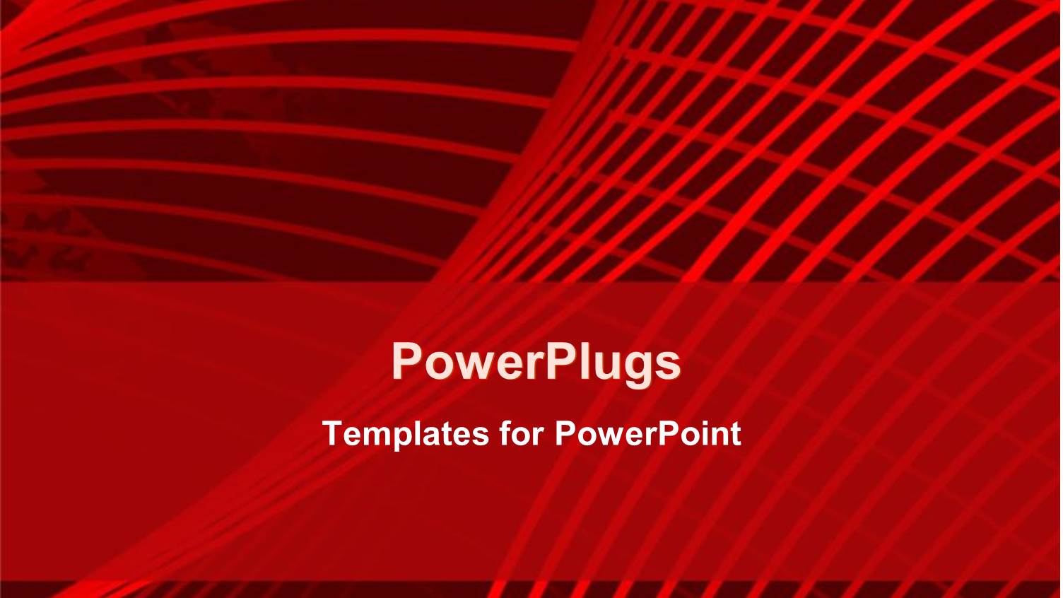 Red Graphical Lines Over World Map in Distance 