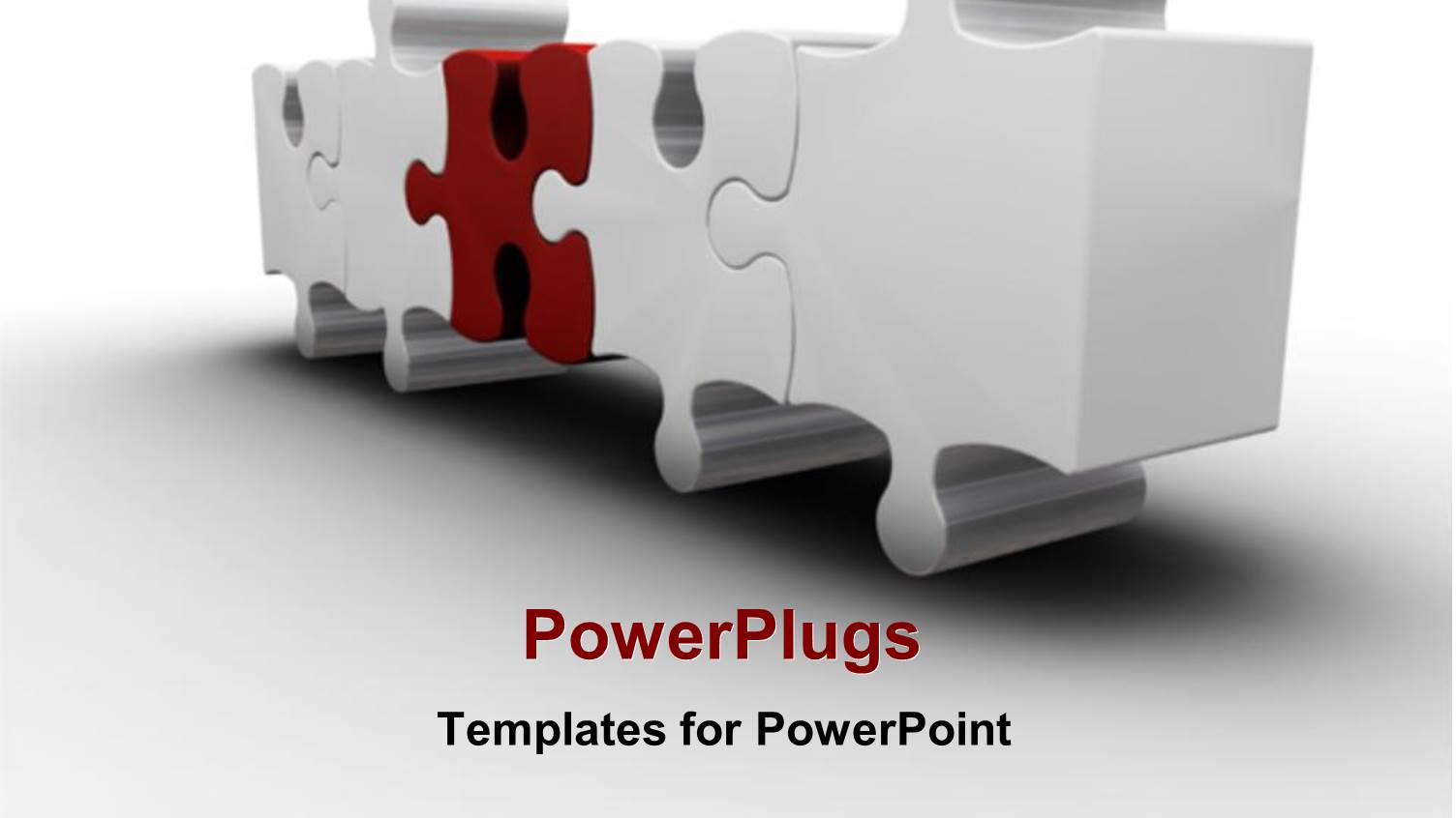 Red Missing Puzzle Piece White Background