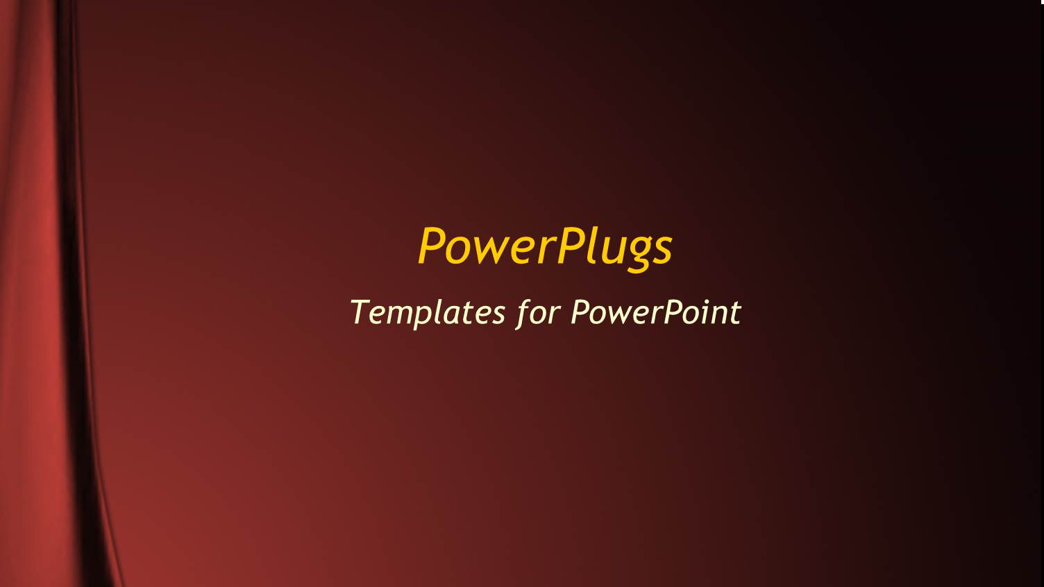 Red Velvet Background Fading to Black Curtains White Text