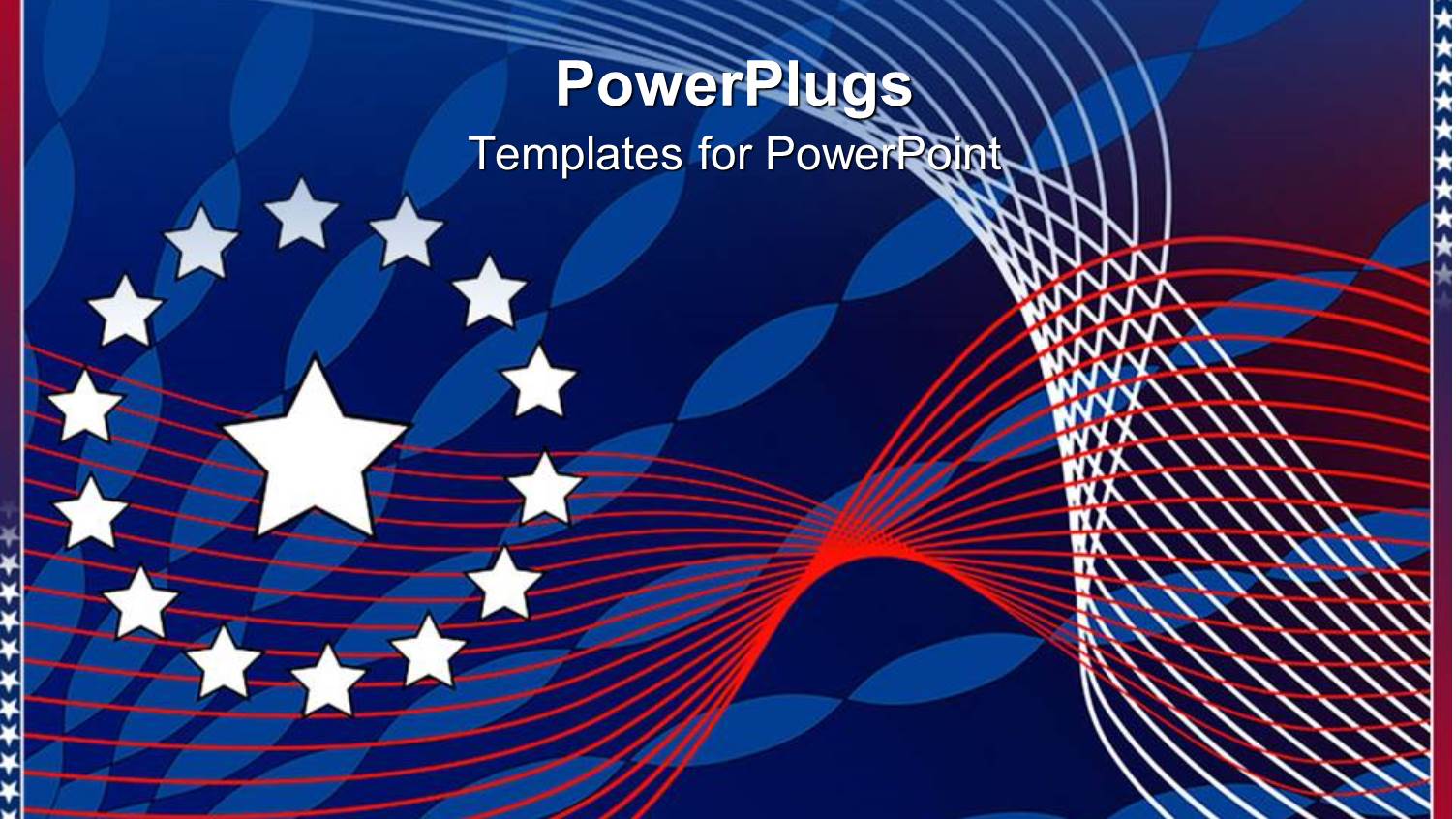 Red, White, and Blue Abstract Stars and Stripes