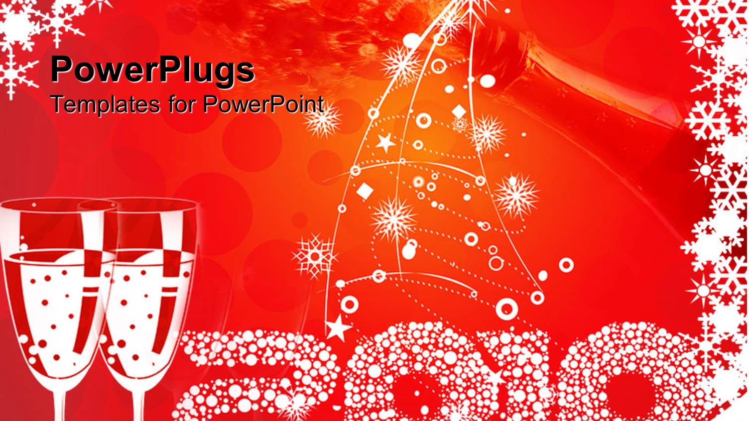 a Reddish Background with Two Wine Glasses new Year Celebration