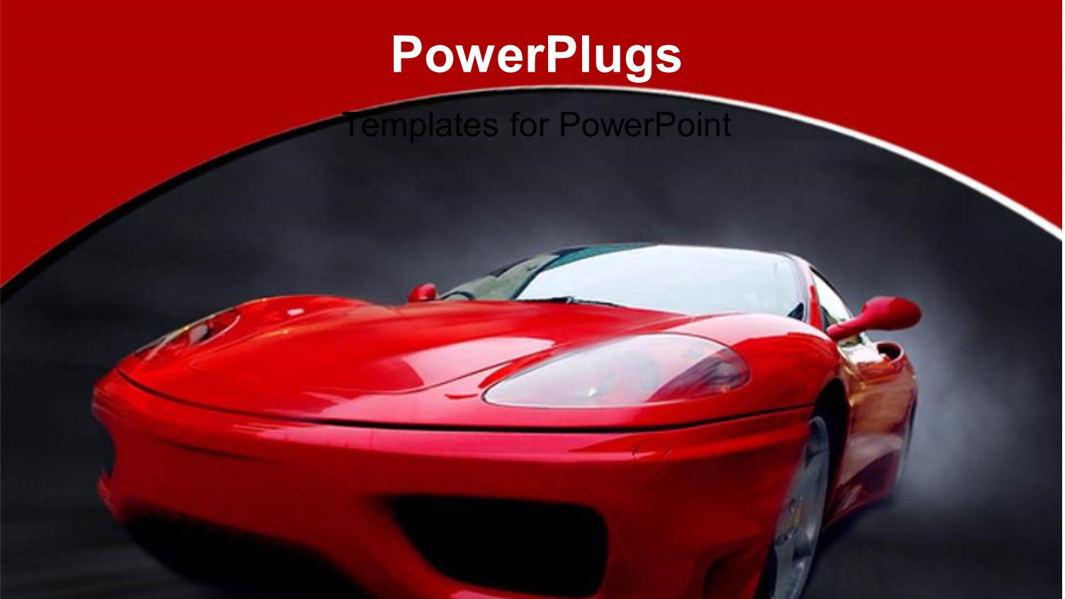 a Reddish Car with a Blackish Background and Place for Text