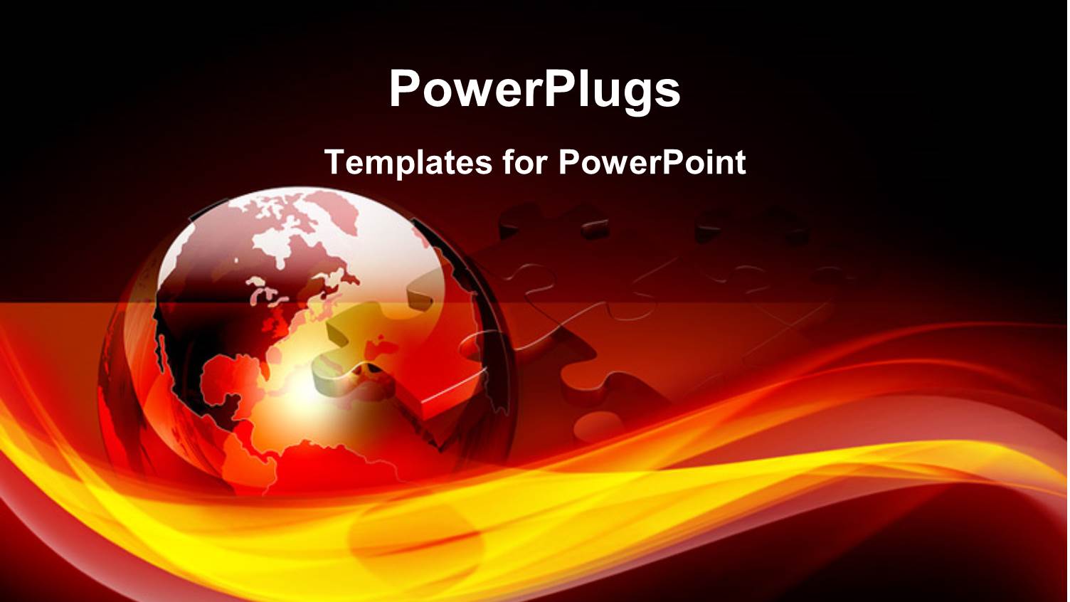 a Reddish Globe with Red Background