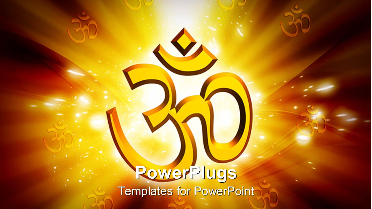 Religious Sign on Glowing Background with Sun Rays and Mix of Colors