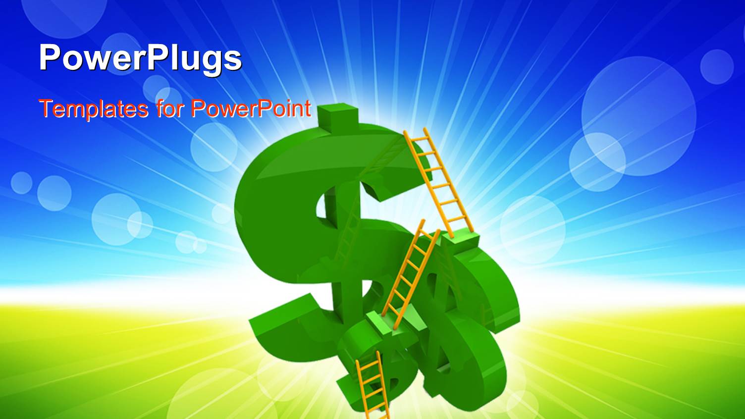 a Number of Dollar Signs with Ladders