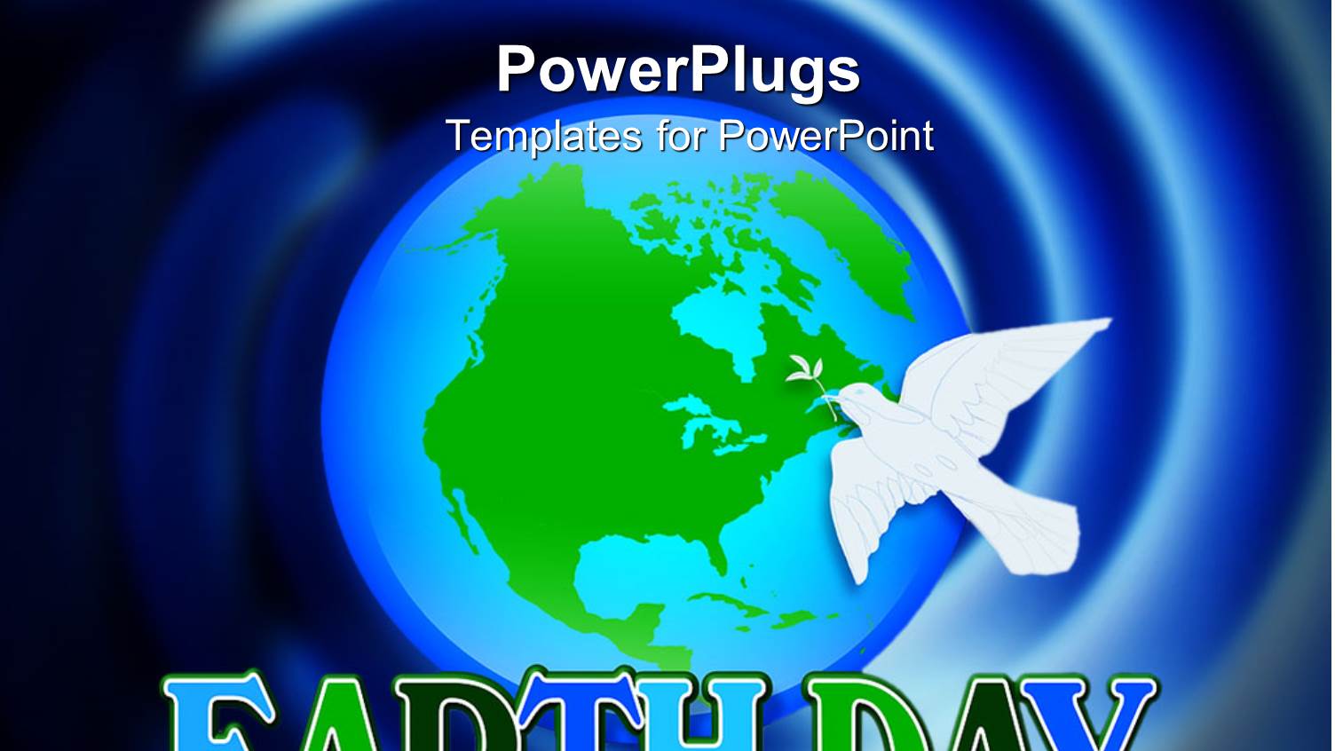 the Representation of Earth and a Dove for Earthday