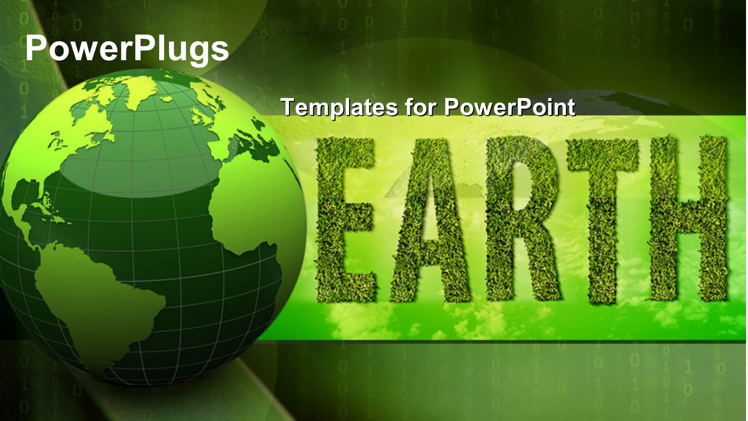 the Representation of the Globe with Binary Numbers in the Background