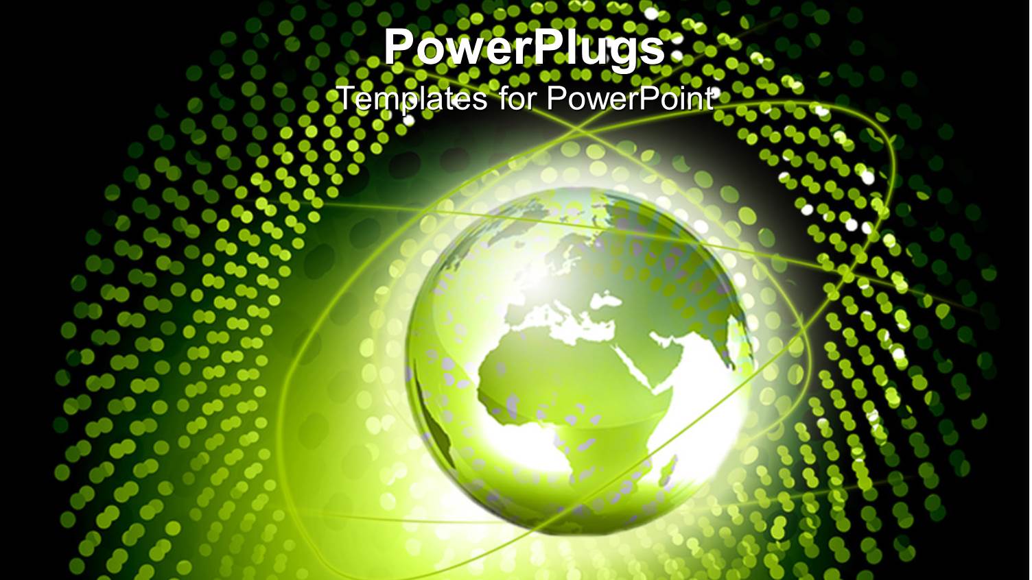 the Representation of Globe with Various Dots Around it