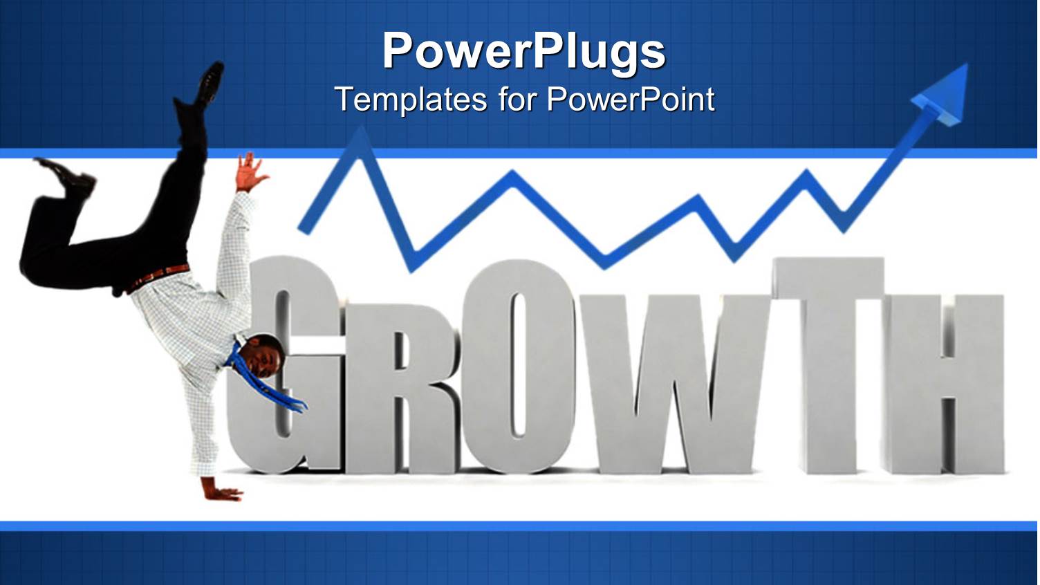 the Representation of the Growth with Bluish Background