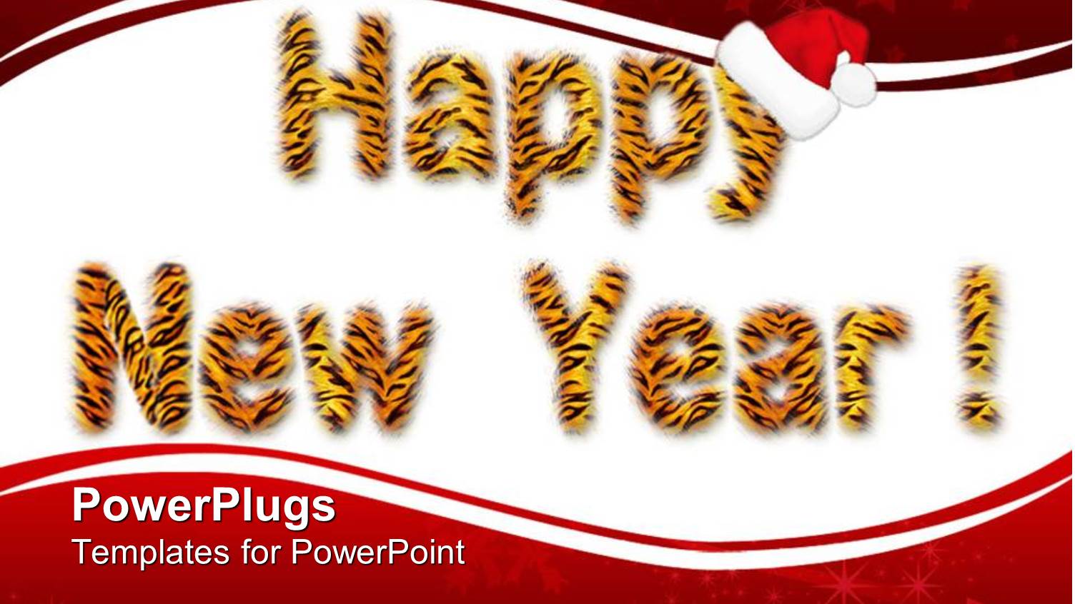 the Representation of Happy New Year with Reddish Background