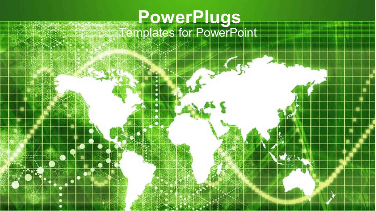 a Representation of the Map of the Earth with Green Background